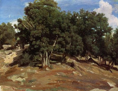 Schwarze Eichen von Bas-Breau von Jean Baptiste Camille Corot